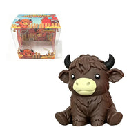 Chocolate highland cow squishy