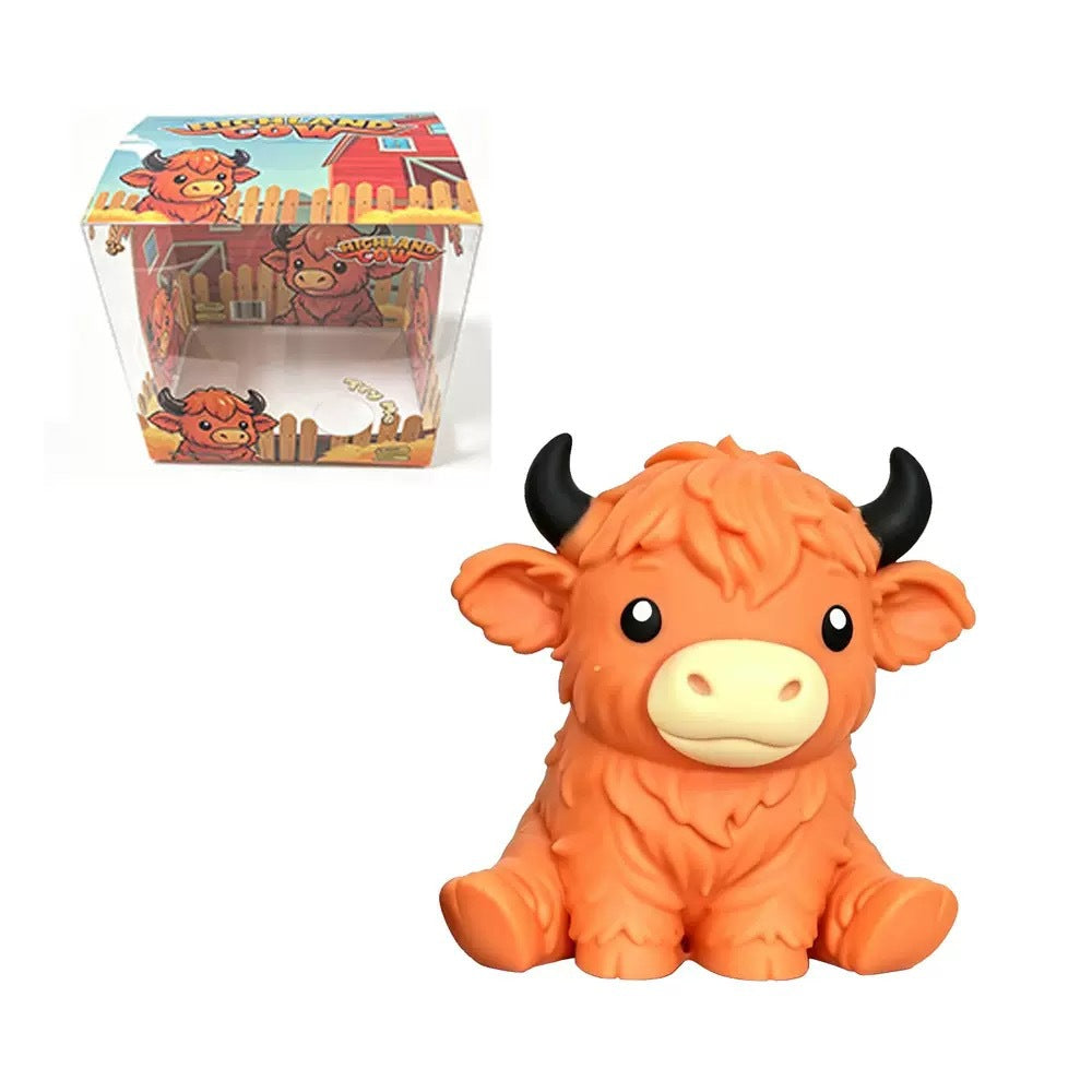 Ginger highland cow squishy