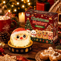 Santa Christmas squishy bun in a steamer basket
