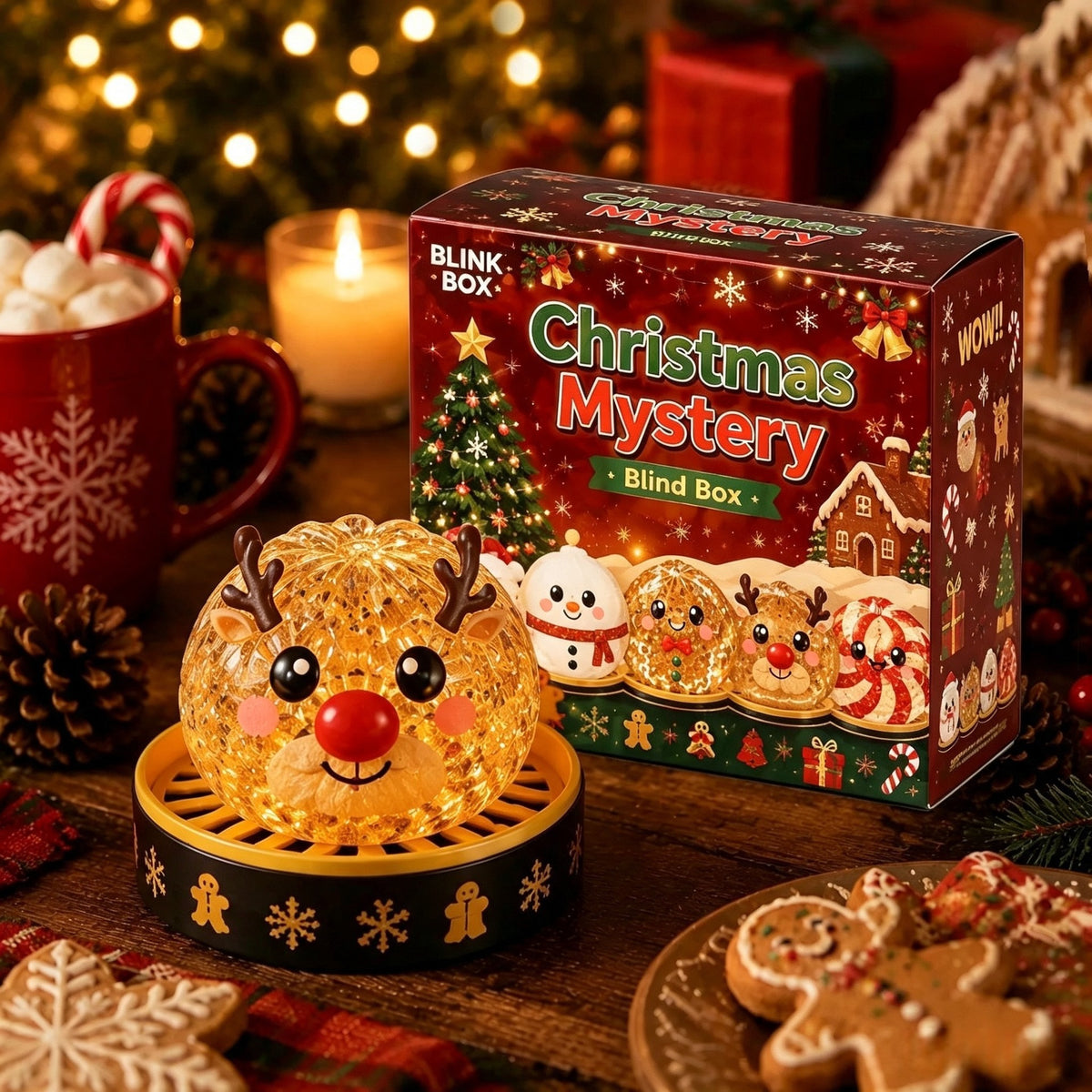 Reindeer Christmas squishy bun